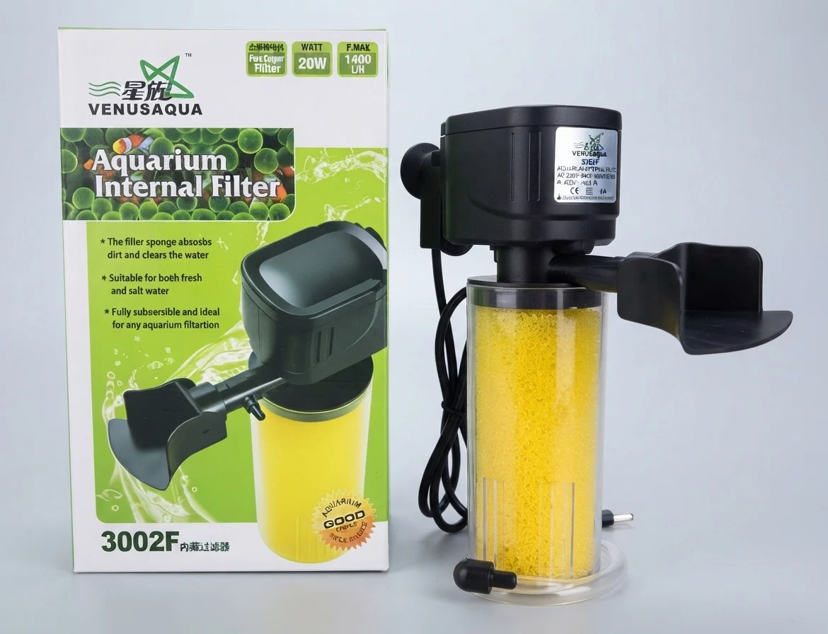 FILTRO INTERNO VENUSAQUA 3001F PARA ACUARIOS DE 20 A 60 LITROS