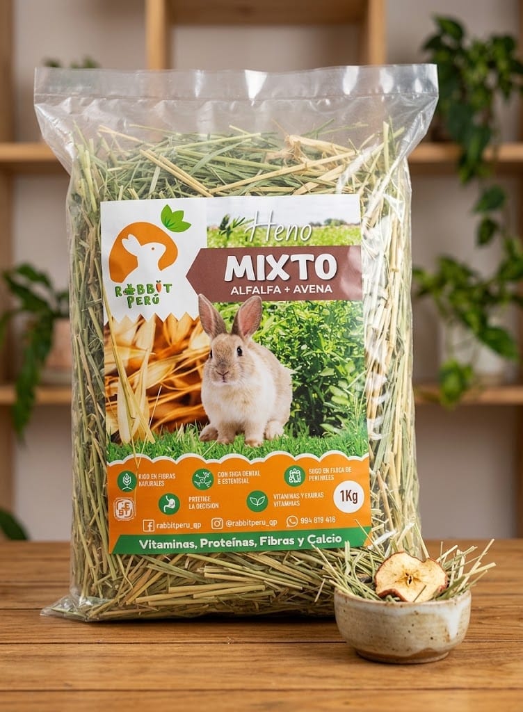 HENO MIXTO (ALFALFA + AVENA) 1KG