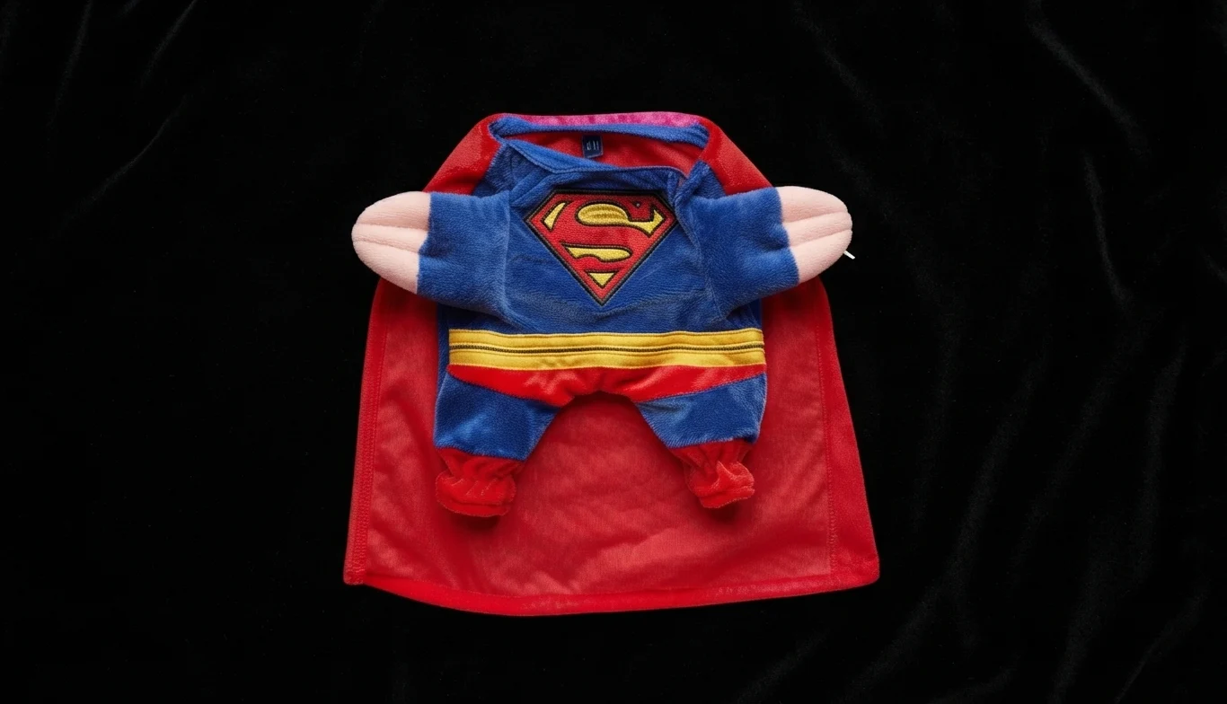 DISFRAZ PARADITO SUPERMAN PARA MASCOTAS