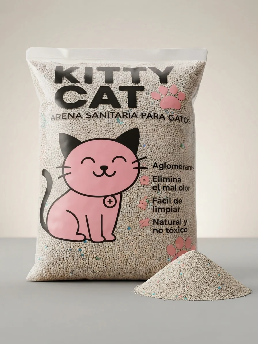 ARENA SANITARIA PARA GATOS PERLADA KITTY CAT 5 KG