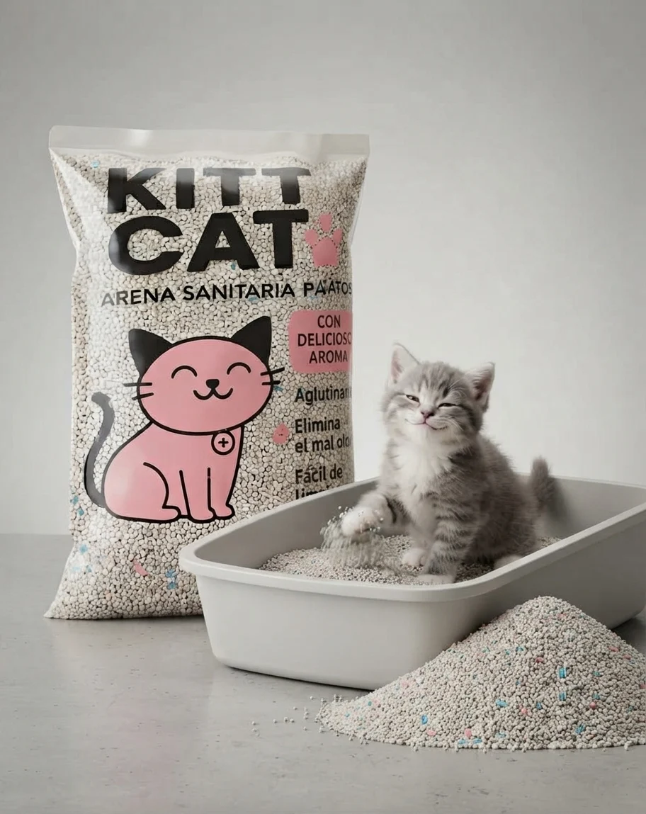 ARENA SANITARIA PERLADA PERFUMADA KITTY CAT 5 KG