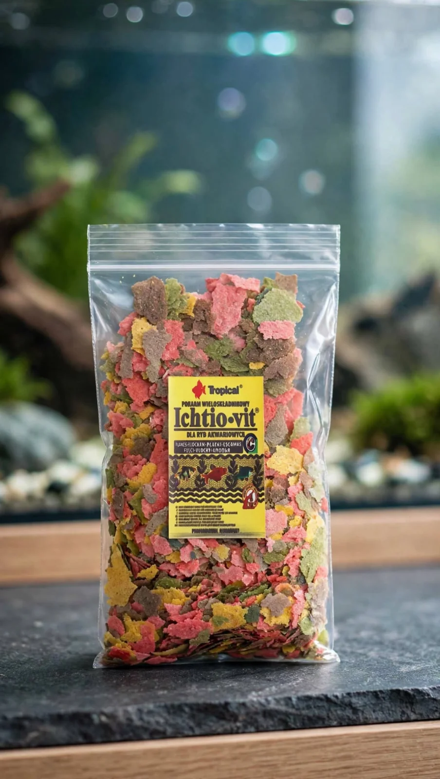ALIMENTO PARA PECES ICHTIO-VIT TROPICAL ESCAMAS 14 GR