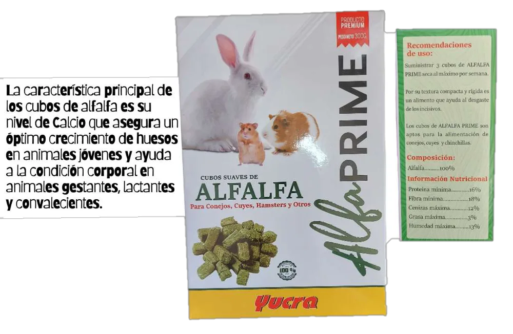 Cubos de Alfalfa (300gr Snack Natural)