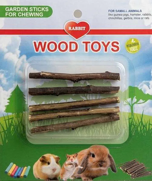 Palitos Mordedor de Madera (natural, para Roer y Jugar)