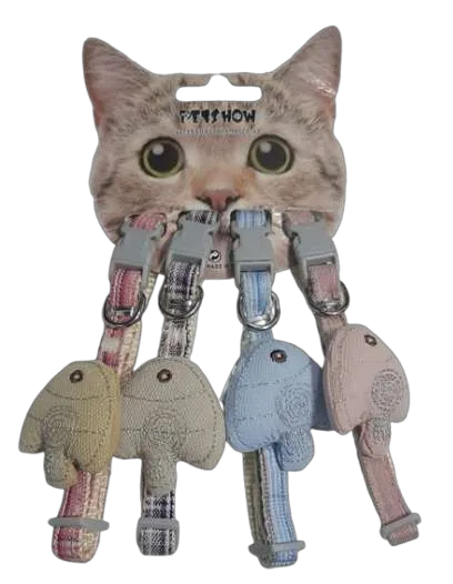 Collar de Tela con Peluche de PEZ (perro Pequeño o Gato)