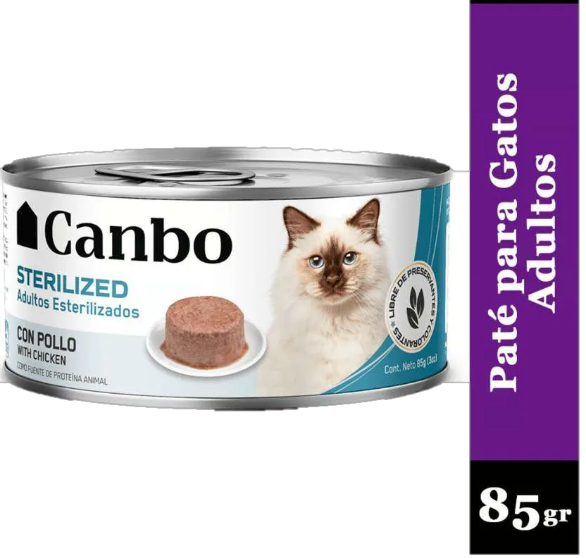 Canbo Gato Pate Esterilizados Adulto LTA 85GR