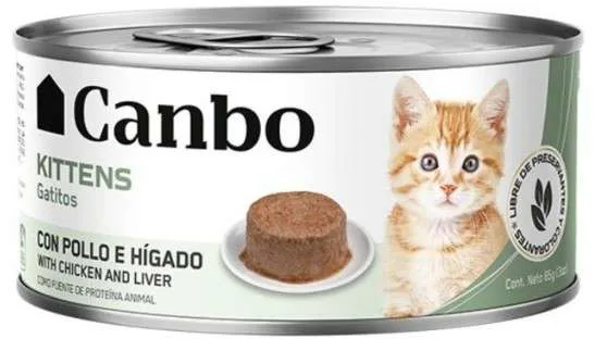 Canbo Gatito Pate Pollo e Higado Cachorro LTA 85GR