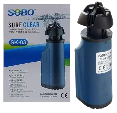 Filtro de Superficie para Acuario Skimmer Sobo Sk-03 (acuarios Hasta 120LT)
