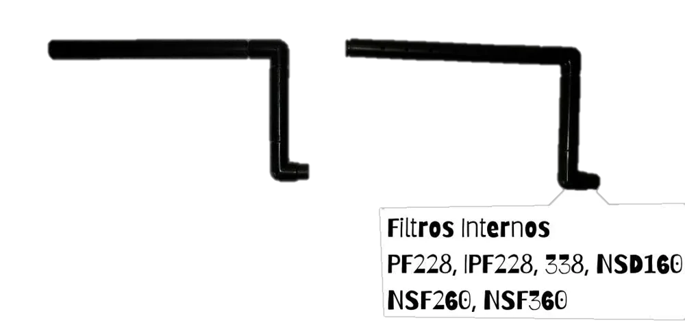 Adaptador Tipo Flauta para Filtros Internos