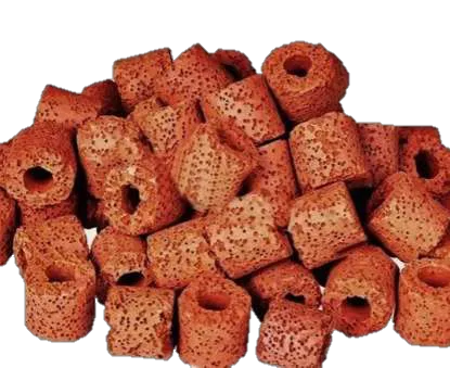 Canutillos de Ceramica Porosos (apoya el Crecimiento de Bacterias Beneficas)