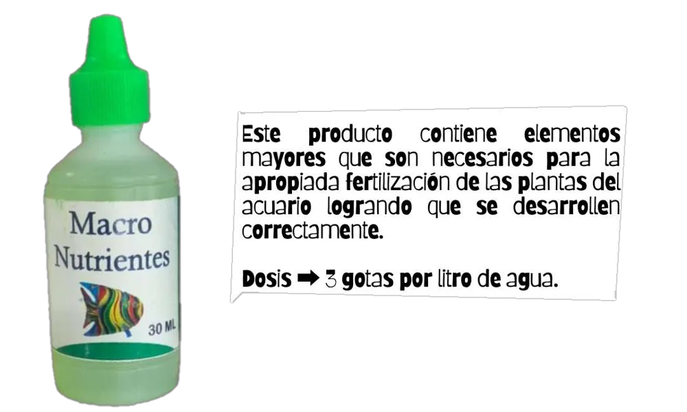 Macro Nutrientes (30ml) Abono para Plantas
