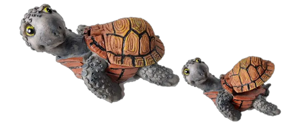 Adorno de Resina Tortuga (movible, Abre y Cierra el Caparazon)