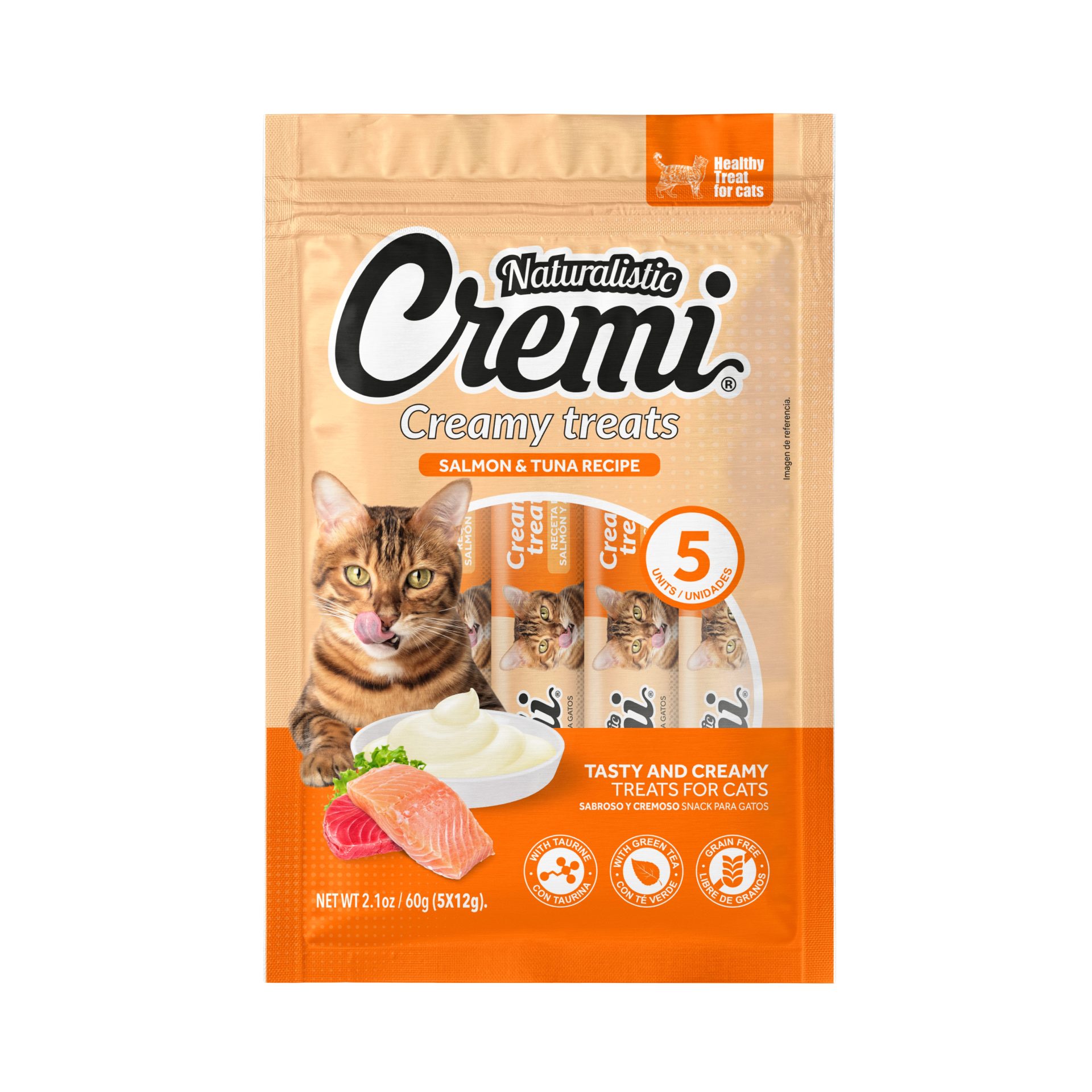 Naturalistic Cremi Salmon Atun 60 Grs (5 x 12 Gr)