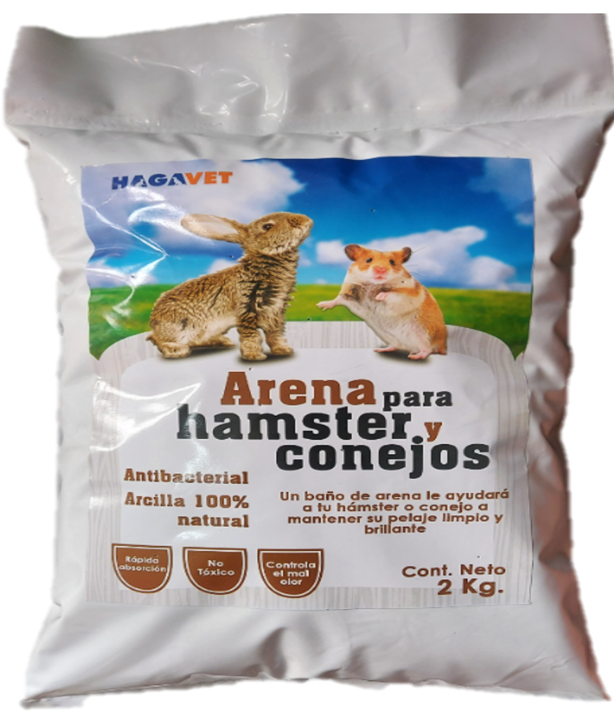 Arena Sanitaria 2kg para Hamster y Conejo