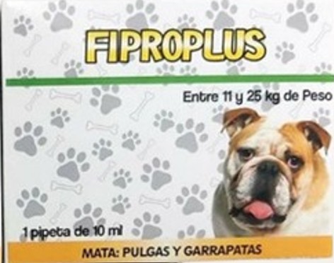 Pipeta Antipulga Fiproplus 11 Kg a 25 Kg
