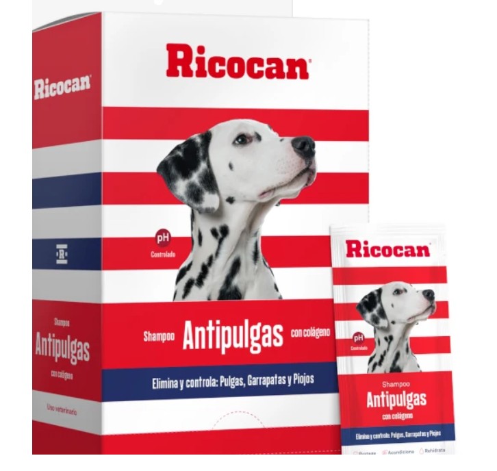 Ricocan Sachet Adulto Shampoo Antipulgas 40 Ml