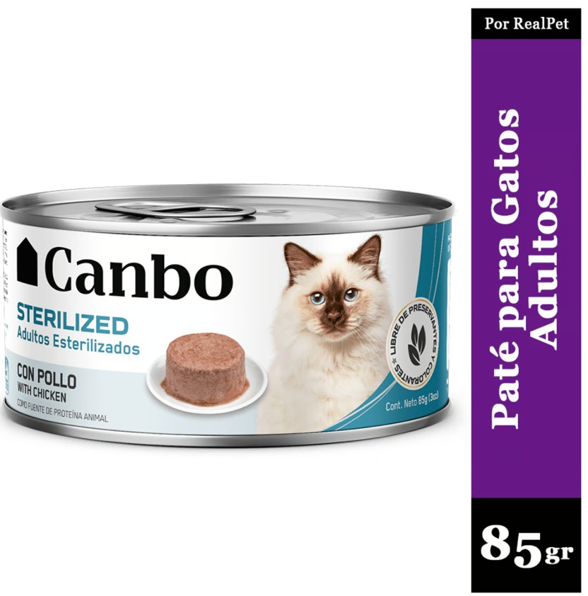 Canbo Cat Pate Esterilizados Ad Lta 85gr