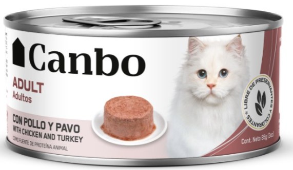 Canbo Cat Pate Pollo y Pavo Adulto Lta 85gr